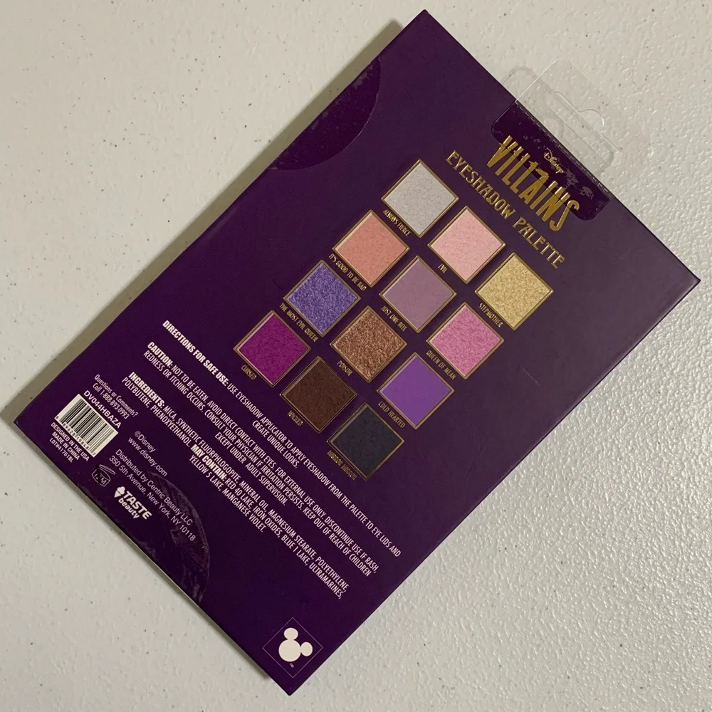 Taste Beauty x Disney Villains Eyeshadow Palette-New